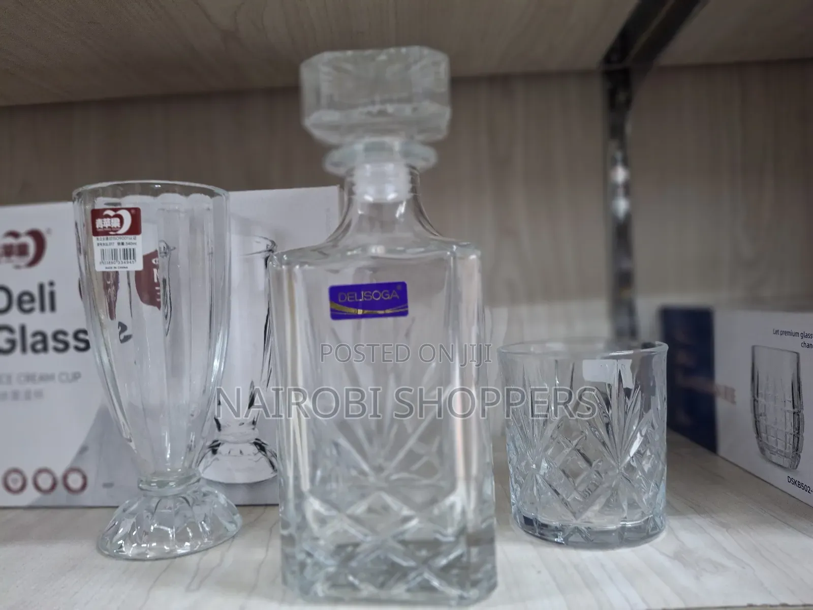 6pcs Whiskey Glasses With a Canister