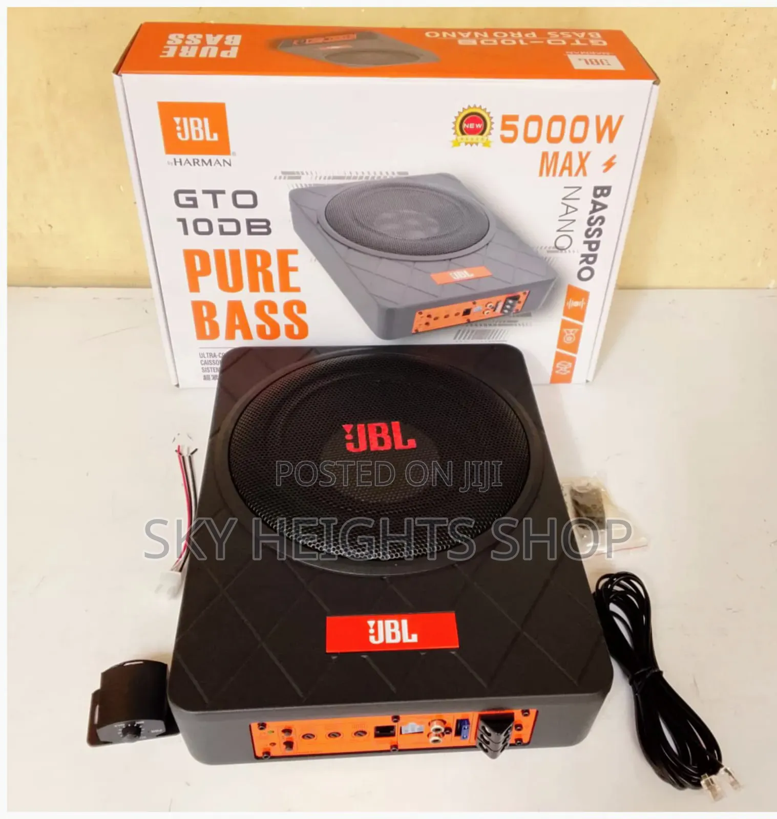 Best Quality 5000w JBL High Power Underseat Active Subwoofer Pure Bass