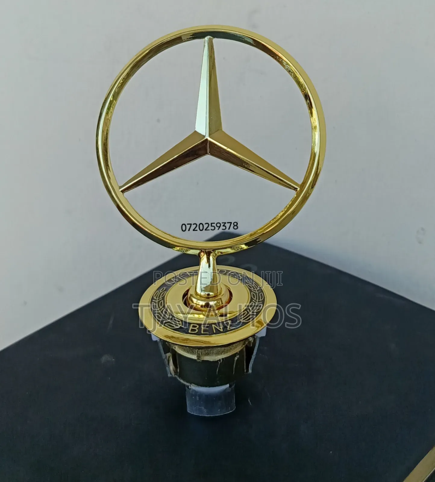 Golden Mercedes Benz Bonnet Star Genuine