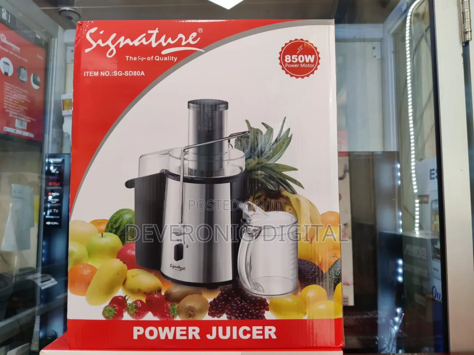 *Signature Power Juicer 850w Juicer