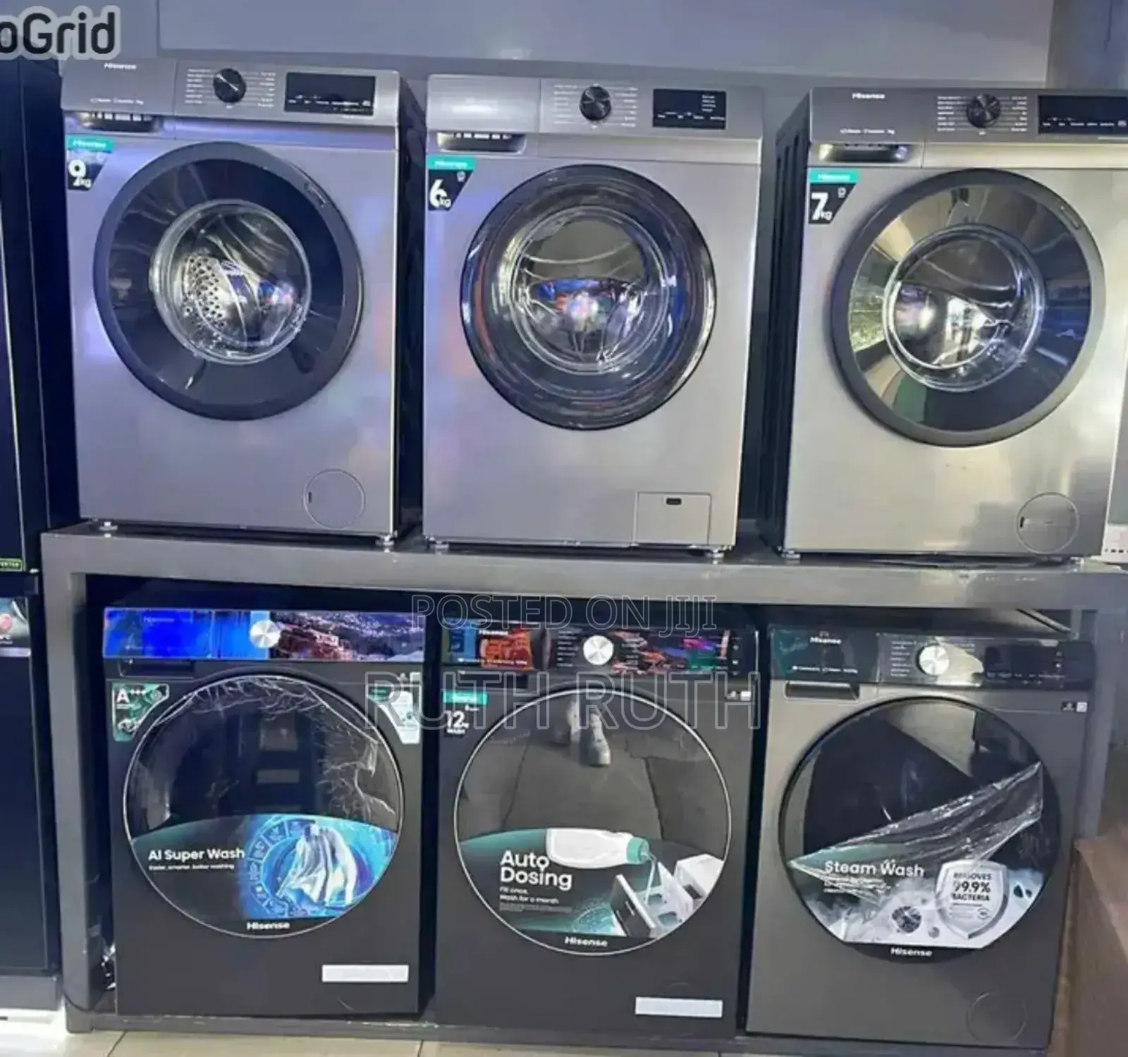 New Hisense 10 Kg Front Spin Tab Automatic Washing Machine