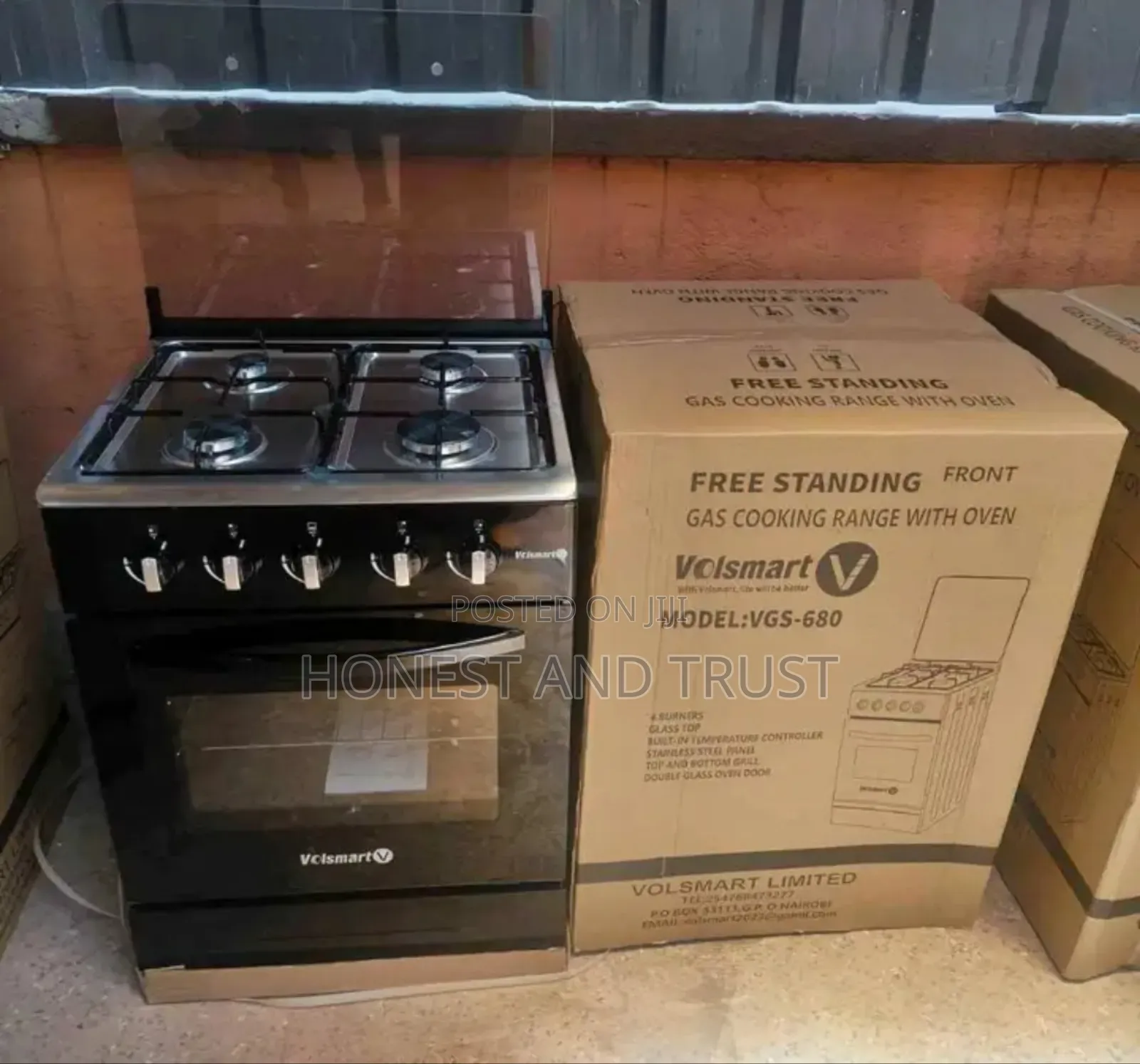 Vgs680 Vollsmart 60 by 60 Full Gas Cooker