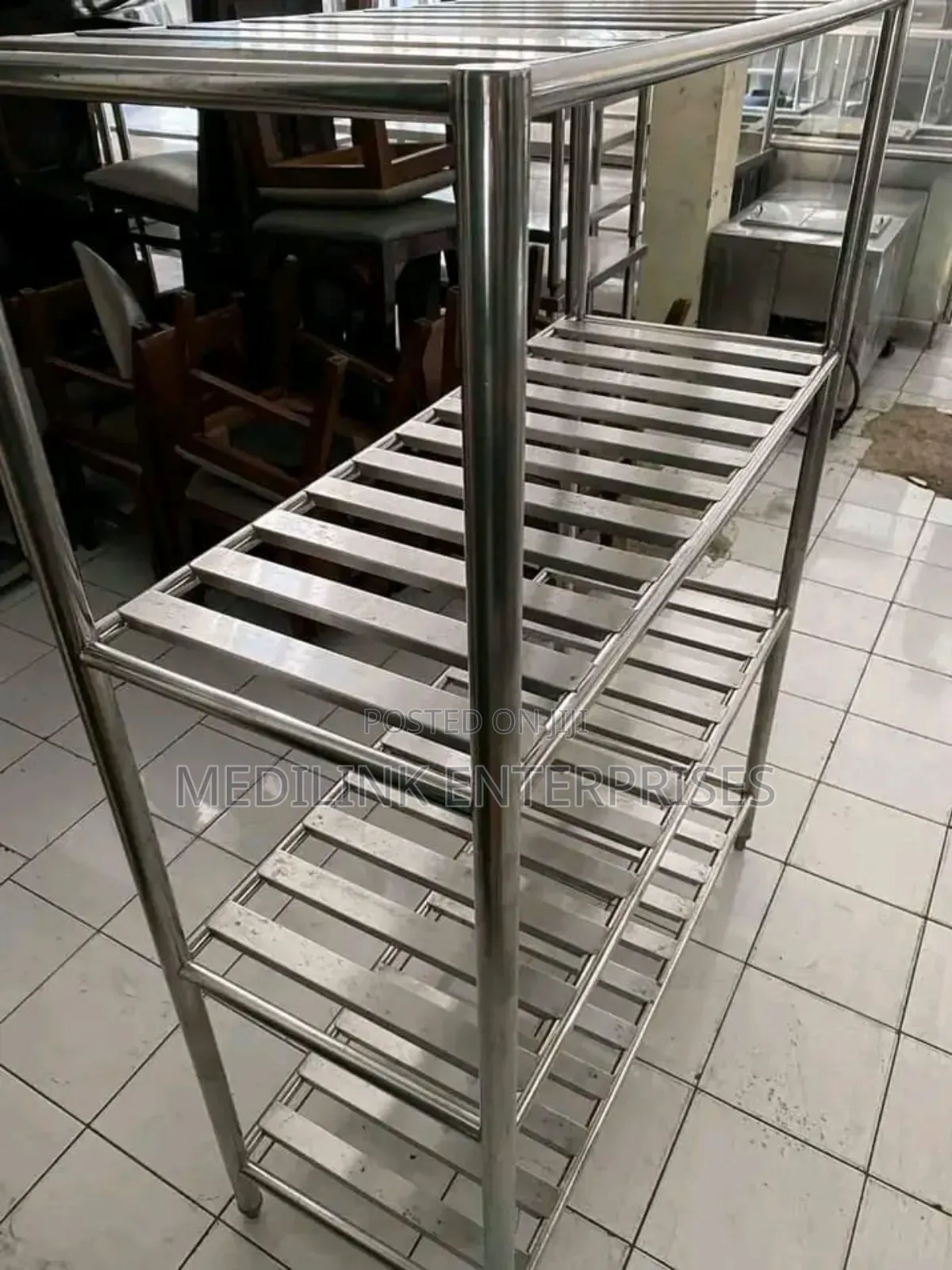 Perforated Racks Hair Finish Stainless Steel