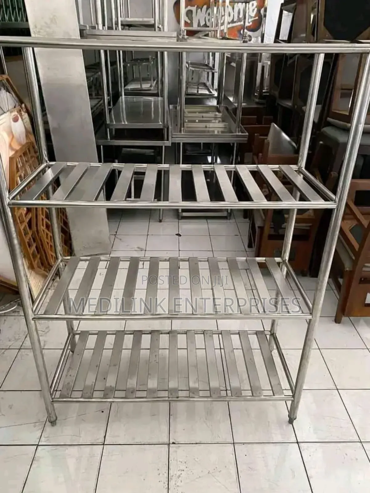 Perforated Racks Hair Finish Stainless Steel