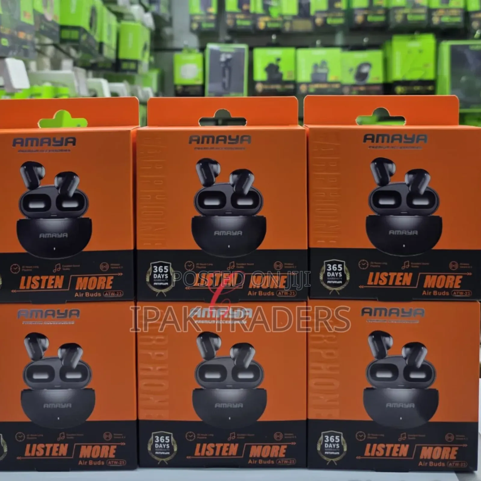 Amaya Air Buds Atw-23 *20hrs Playtime* Wireless Sports Earbuds
