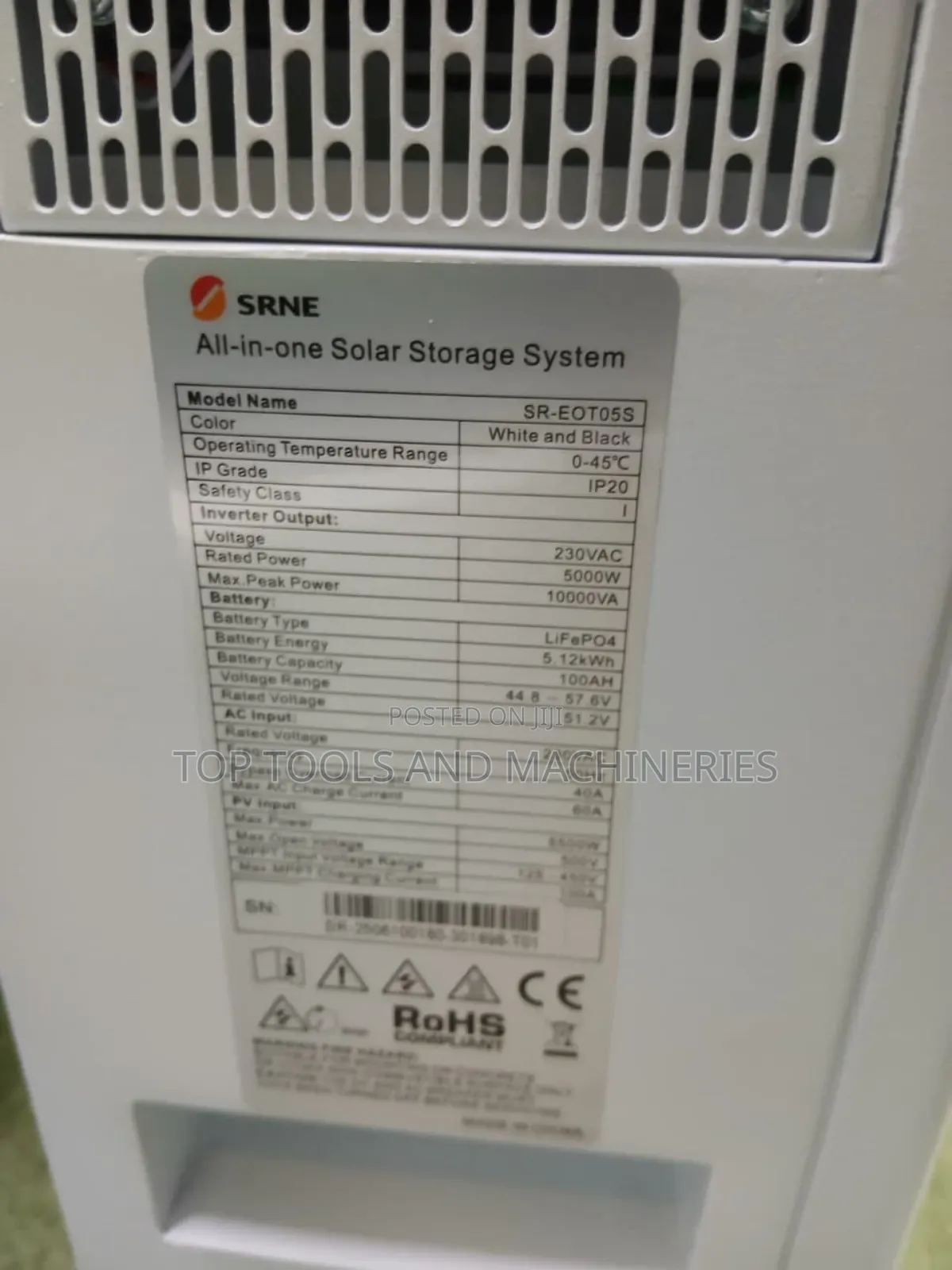 Srne 5.12kwh 51.2v All-in-One Solar Storage System Price in Kenya