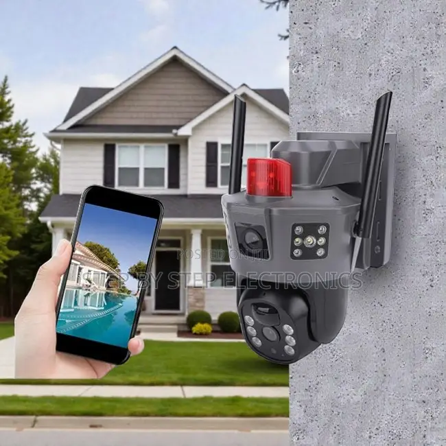 Standalone Electric 4g PTZ Dual Lens Indoor Outdoor Camera