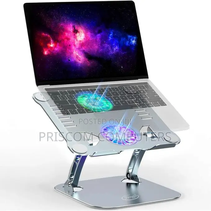 Stand Fan Metal Laptop Cooling Stand V 4.0 Adjustable Cooling Pad
