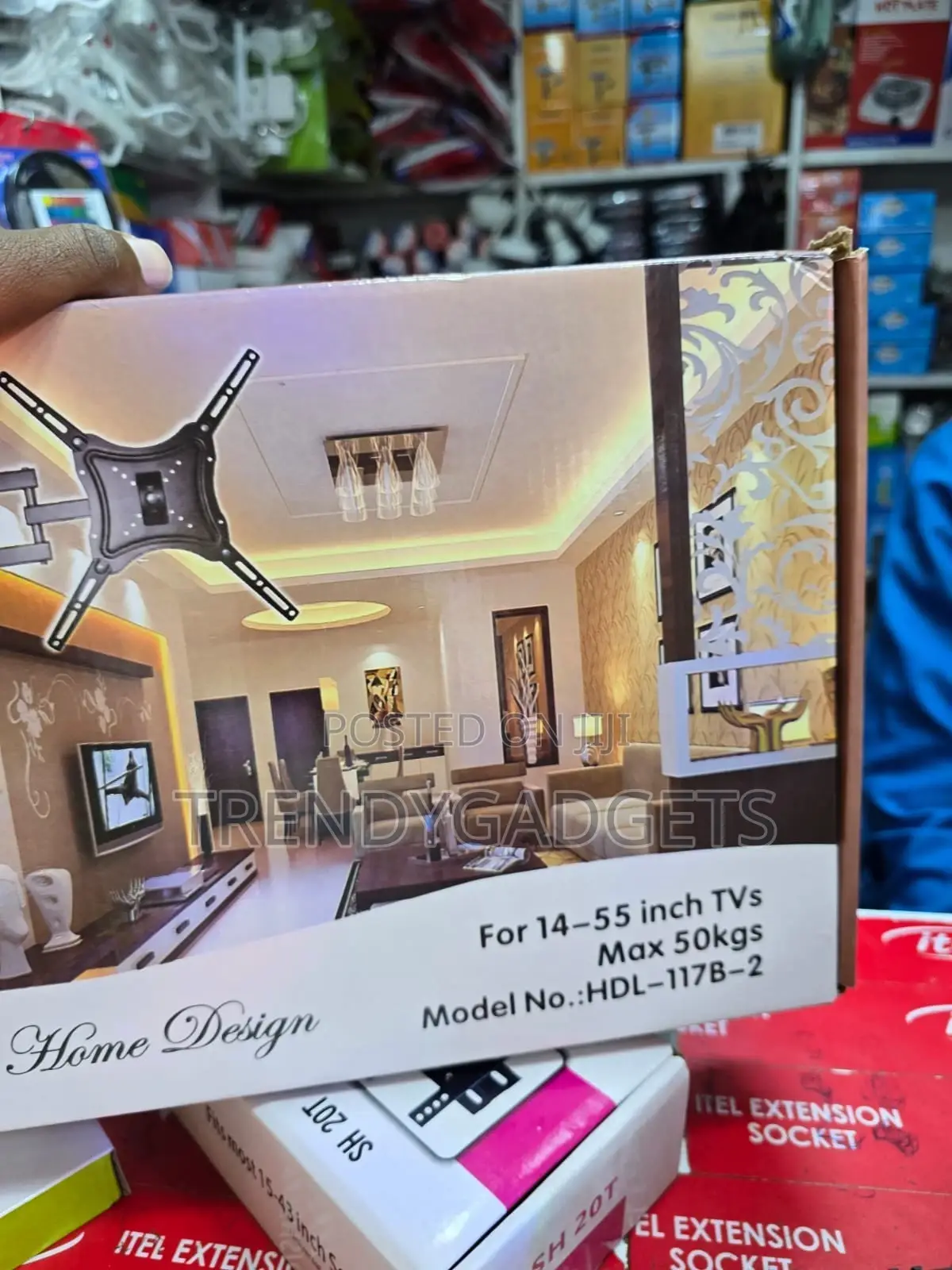 Home Design HDL-117b-2 Tilting / Full-Motion Tv Wall Mount