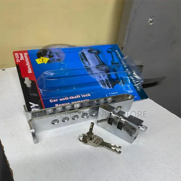 Stainless Steel Anti-Theft Car Brake Pedal Lock 8 Holes