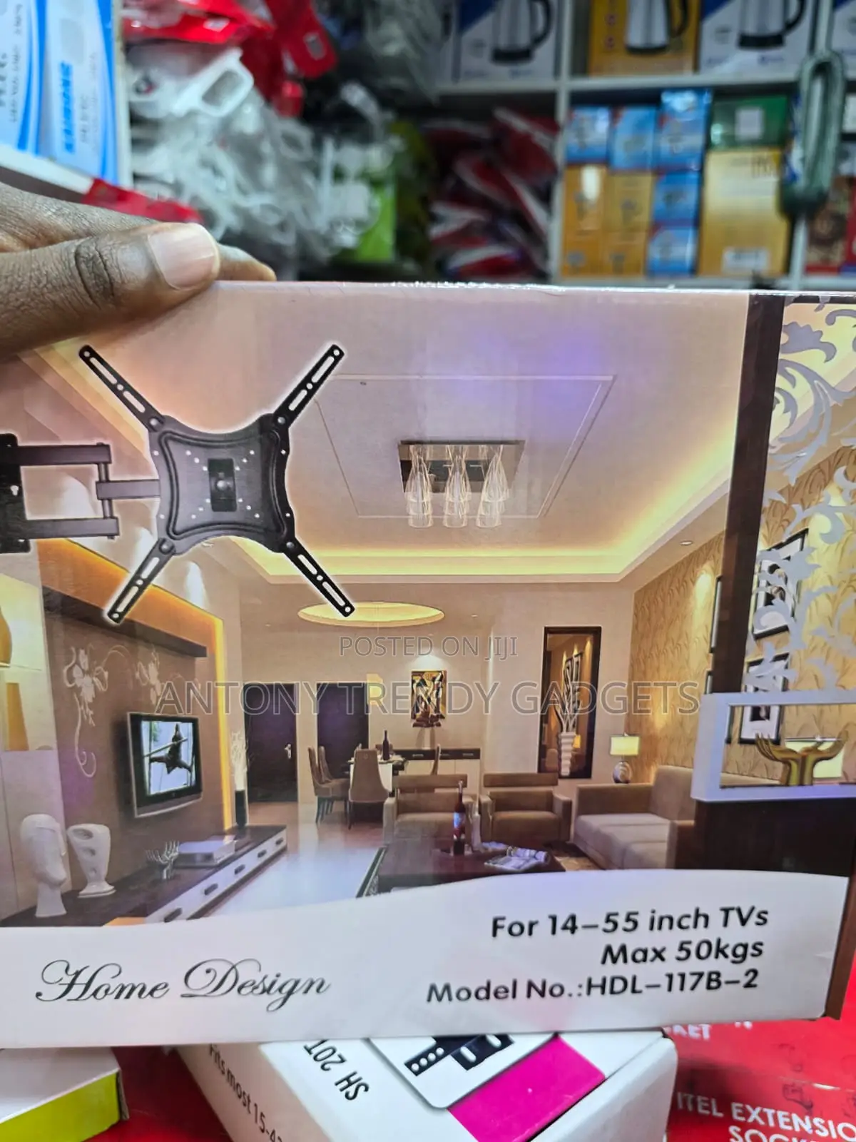 Home Design HDL-117b-2 Full-Motion Tv Wall Mount