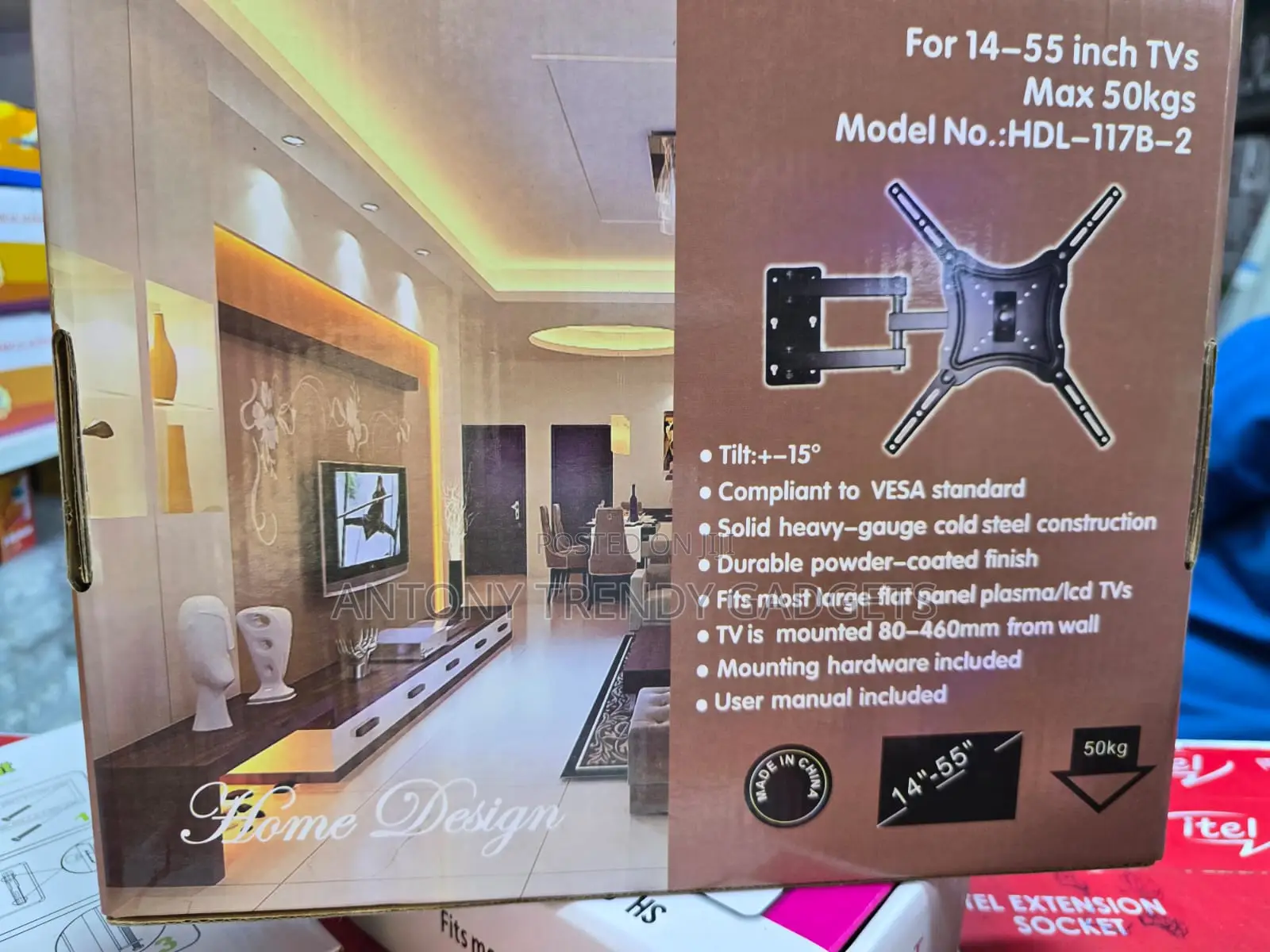 Home Design Heavy Duty Tv Bracket 14–55 Inches