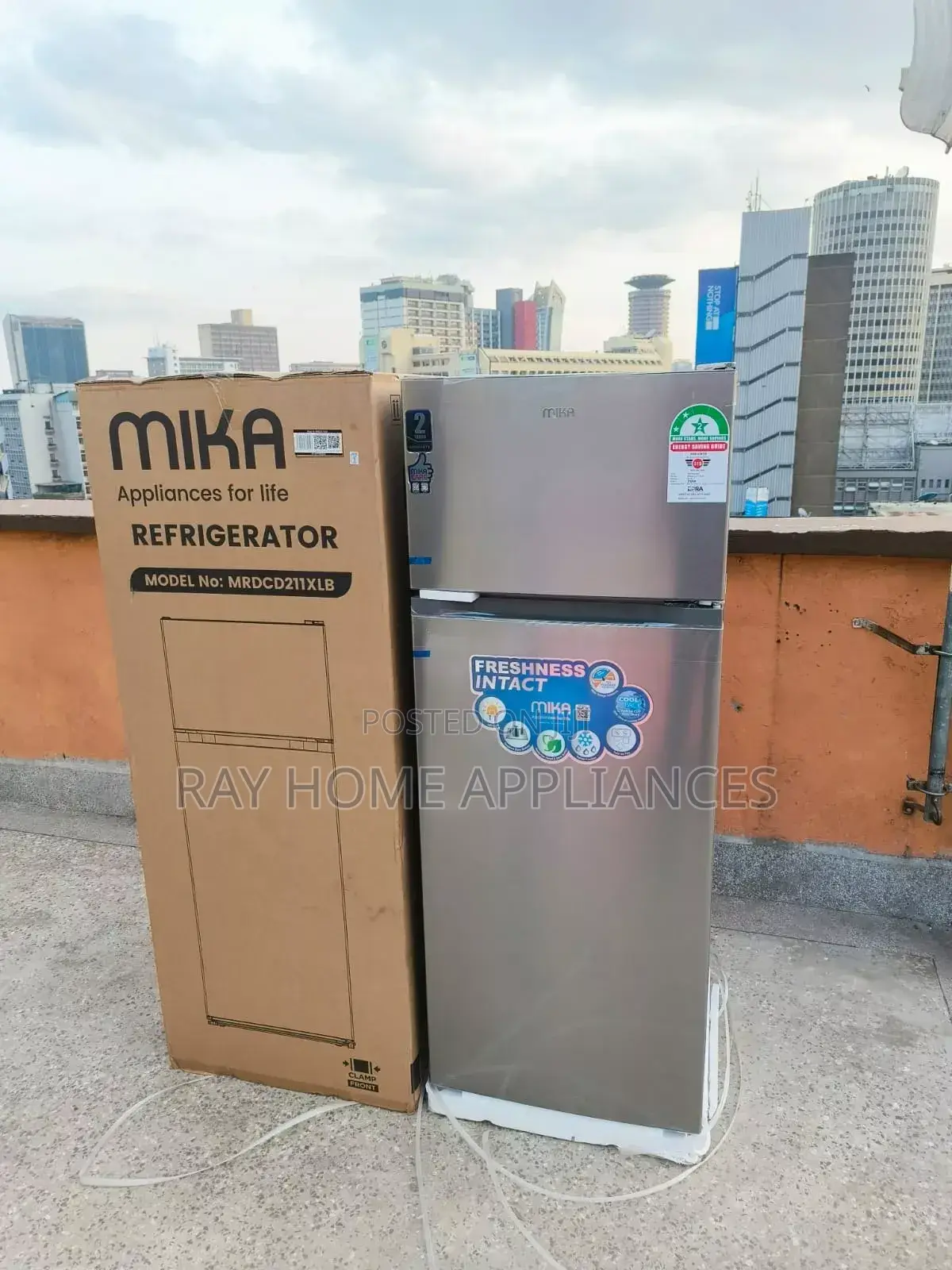 Mika 211litres Double Door Refrigerator