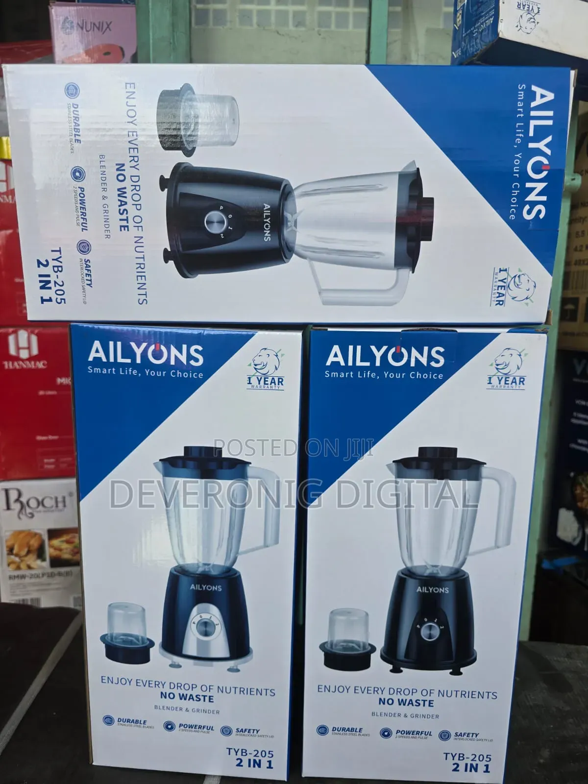 Ailyons 2 in 1 Blender