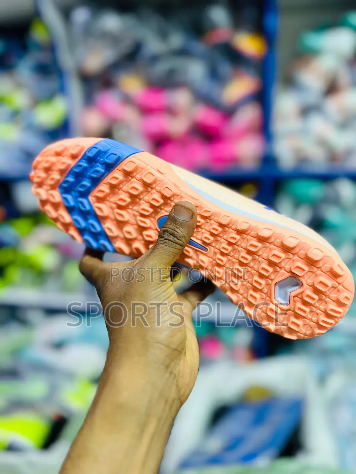 Air Zoom Peach Orange Guava Ice Ag Football Shoes