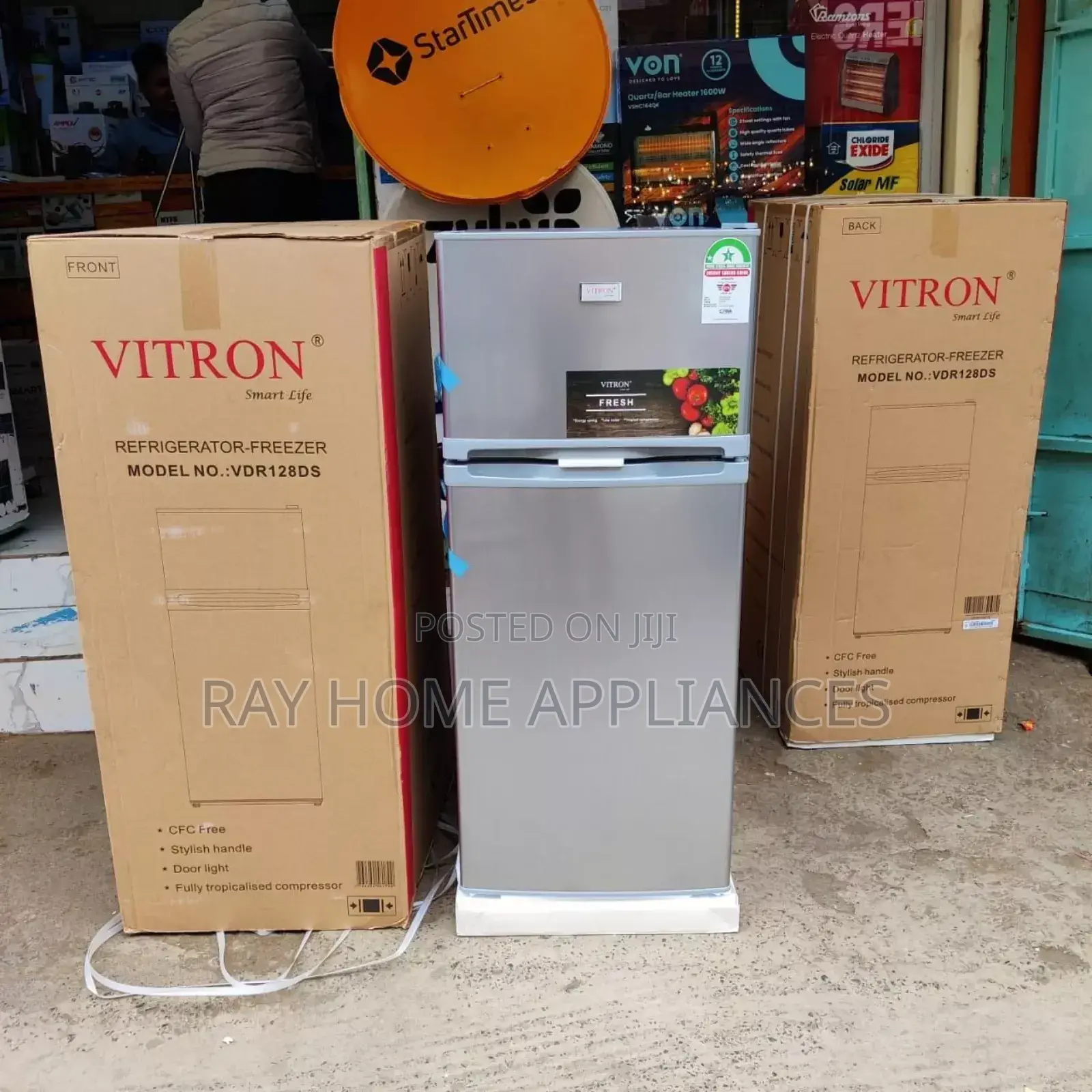Double Door Vitron 125litres Refrigerator