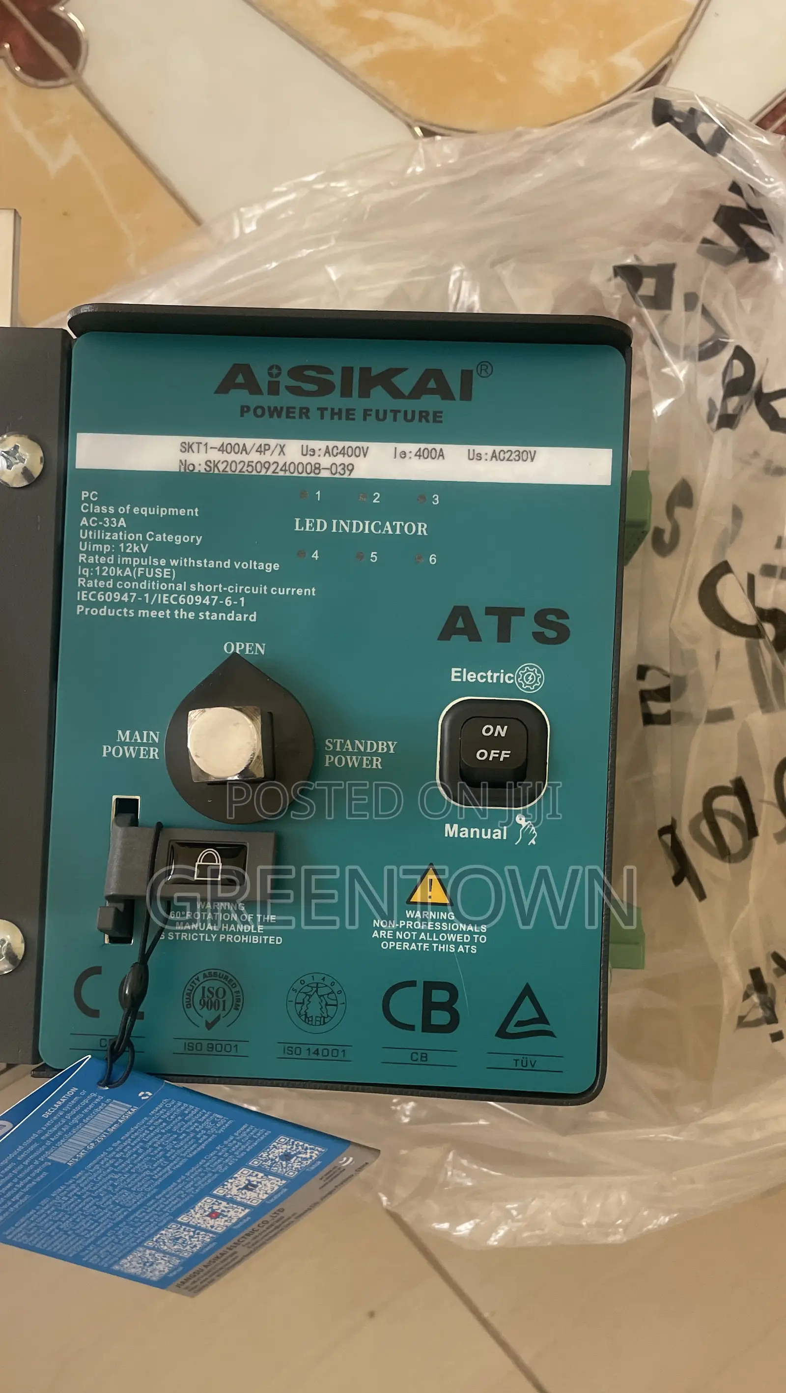 Aisikai 400a Automatic Transfer Switch (Ats)