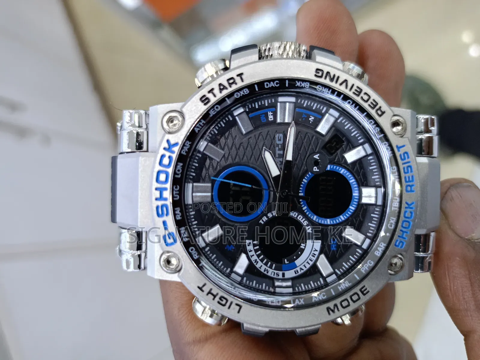 G Shock Watch- Silver