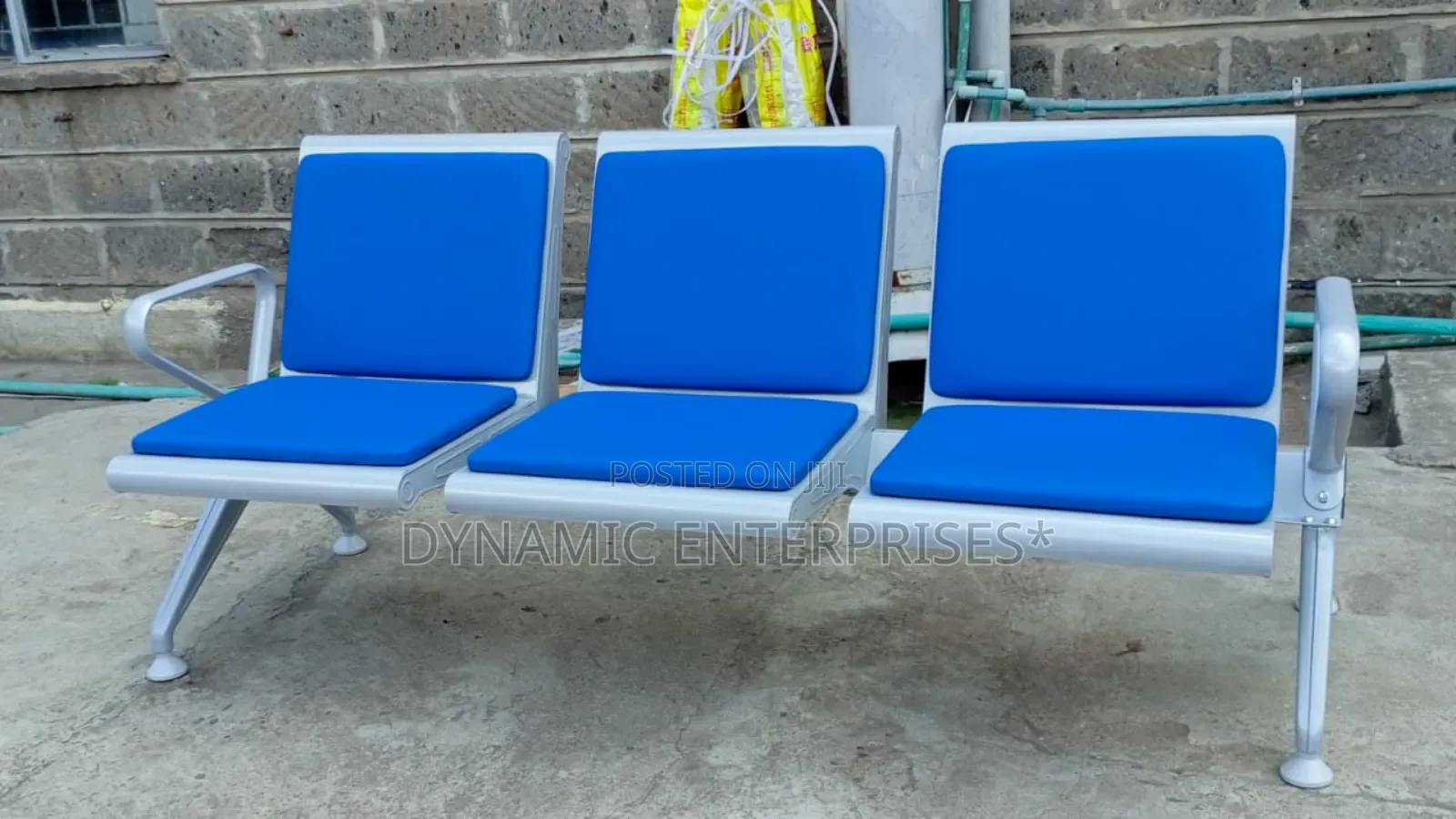 Heavy-Duty 3-Seater Waiting Bench