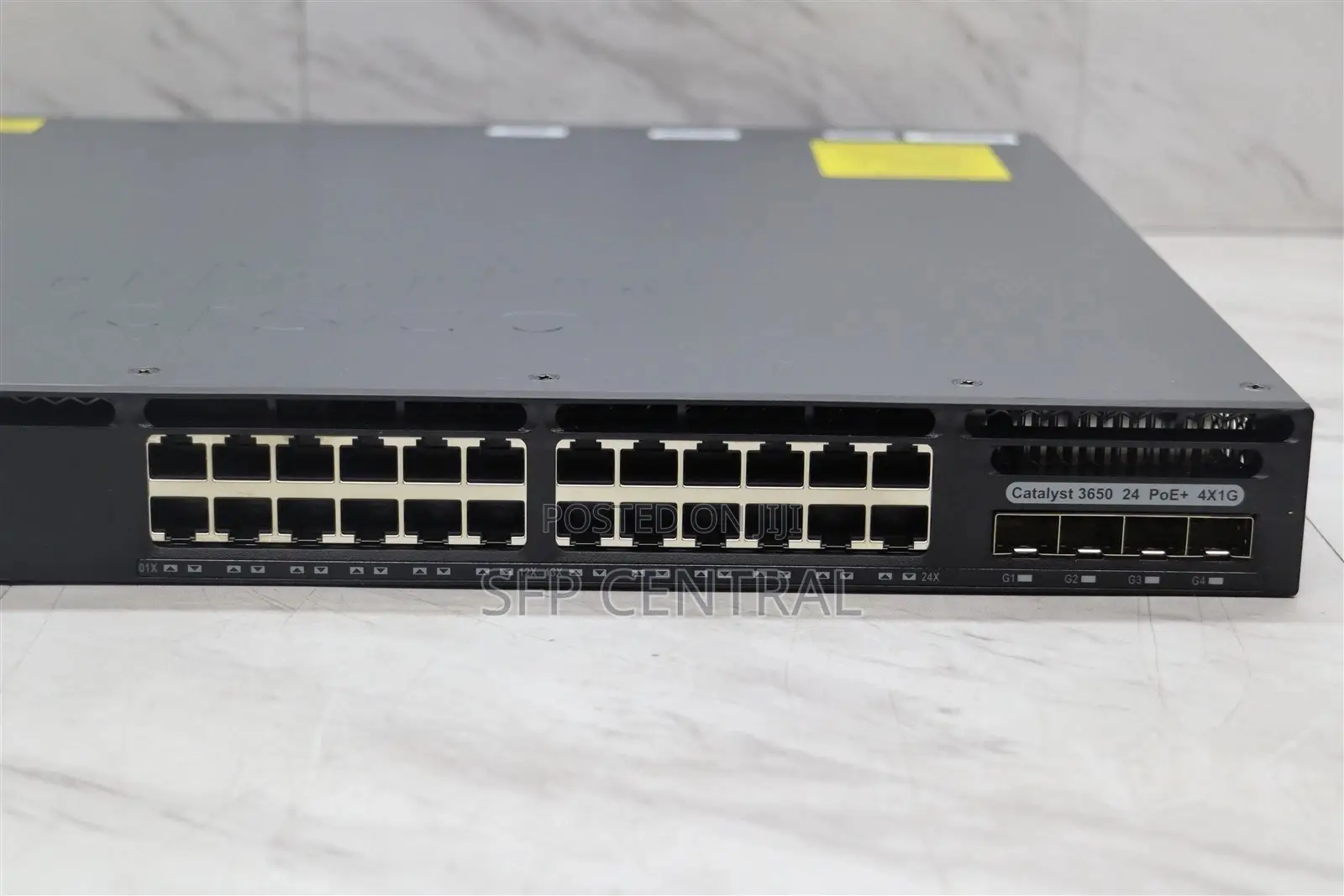Cisco Ws-C3650-24ps/ 24-Port Gigabit Poe+ Network Switch W/ 640w Psu