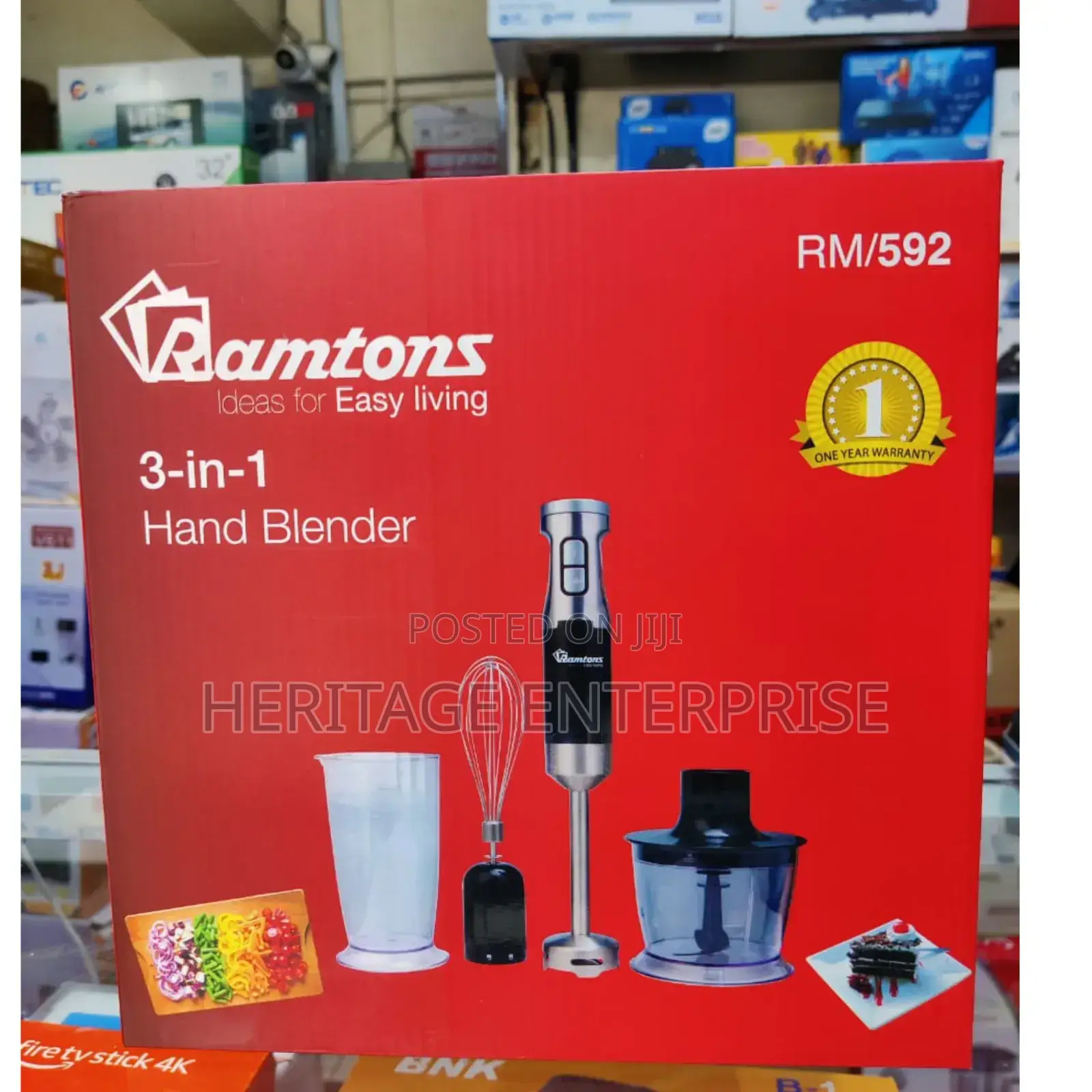 Hand Blender, Ramtons 3 In 1 Blender