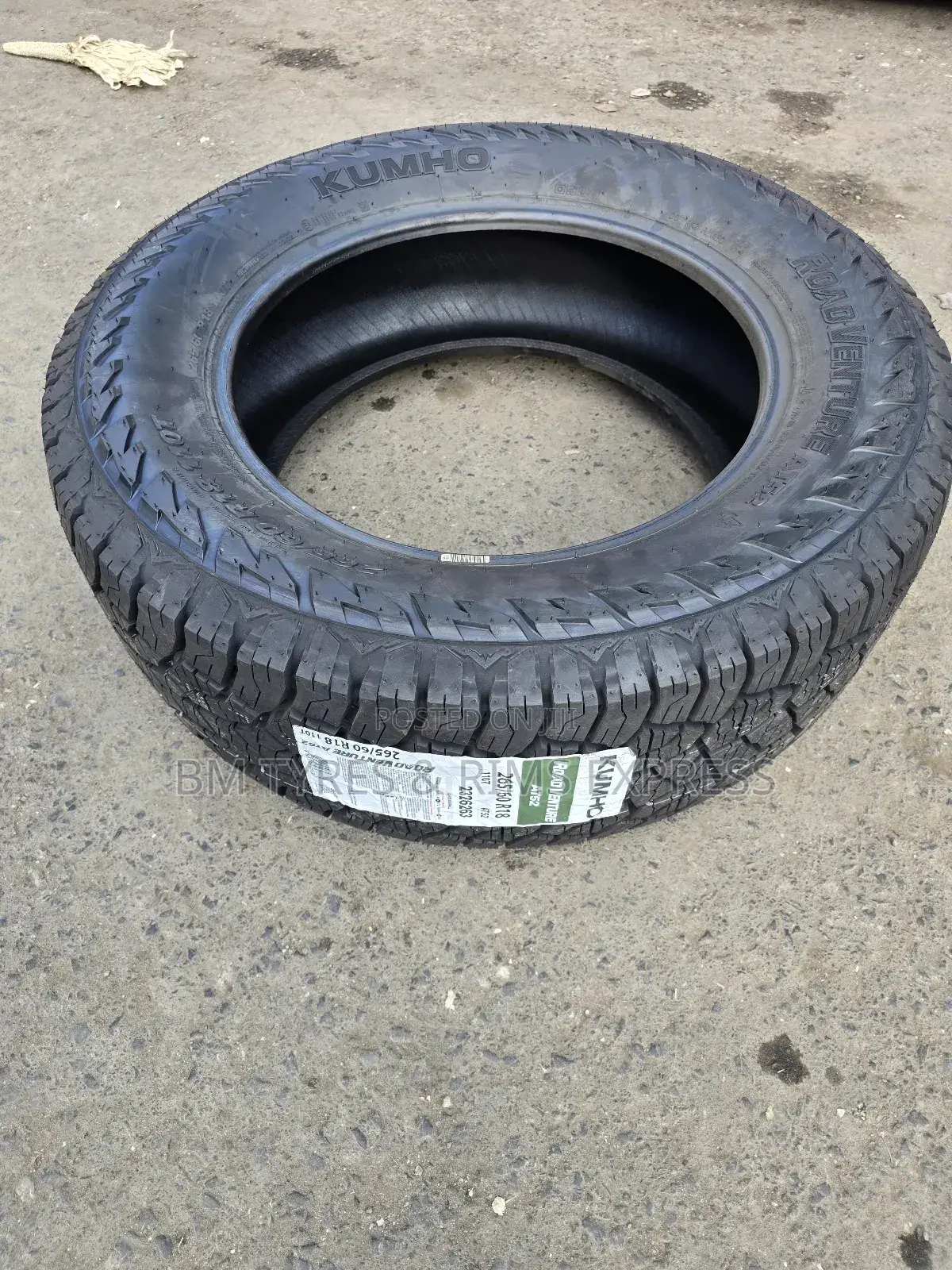 265 /60 R18 Khumo Tyres (All Terrein) Korea.