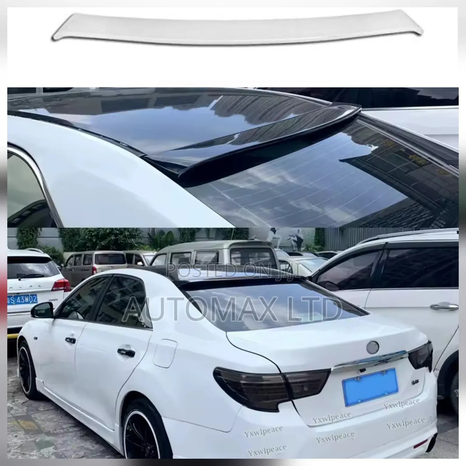 Toyota Mark X, Grx130/133/135 Series. Rear Roof Spoiler