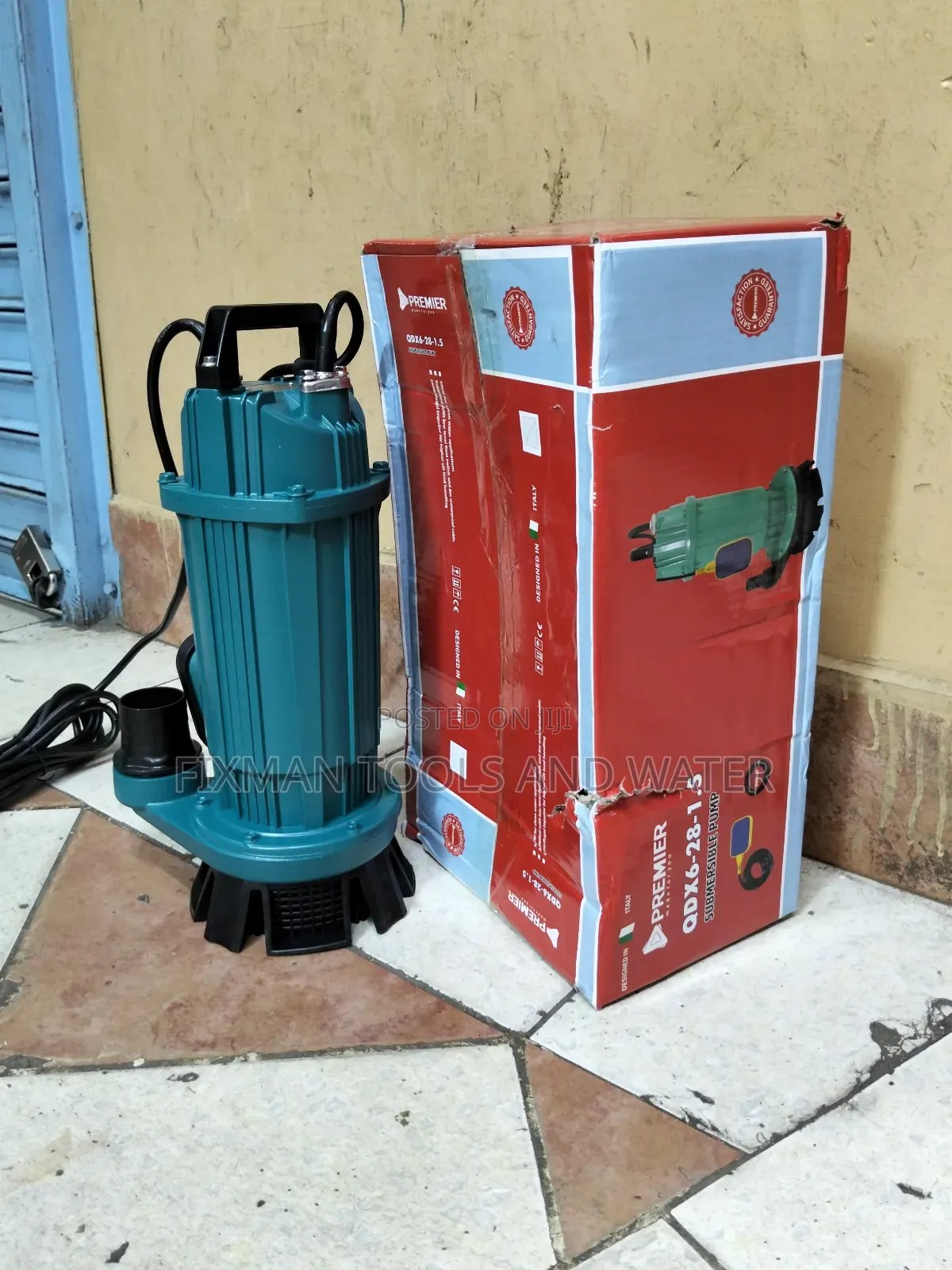 Premier Underground Water Pump 2 Hp 28 M Height 6000l/Hr