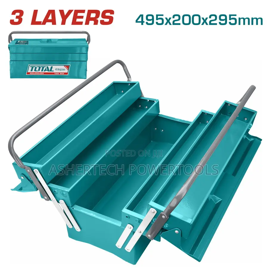 Total Tht10701 Tool Box
Size:495*200*295mm
3 Layers