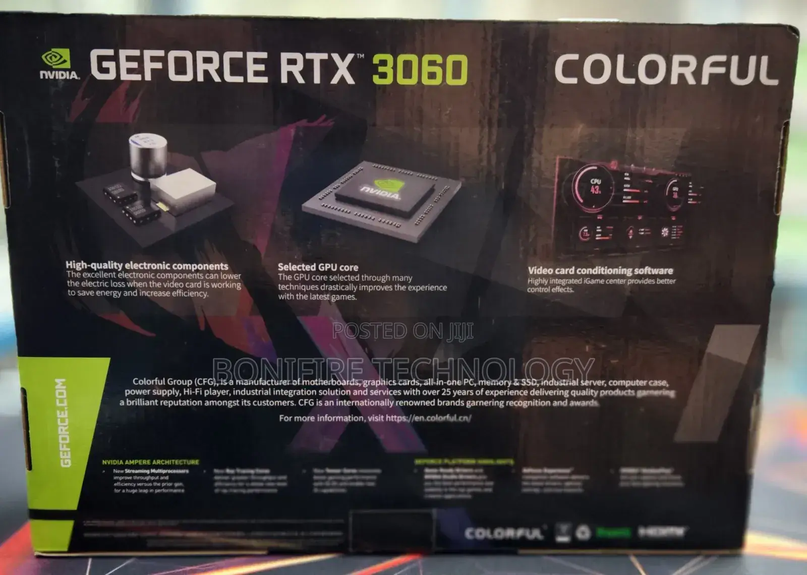 Geforce RTX 3060 
  12gb Ddr6 Graphics Card