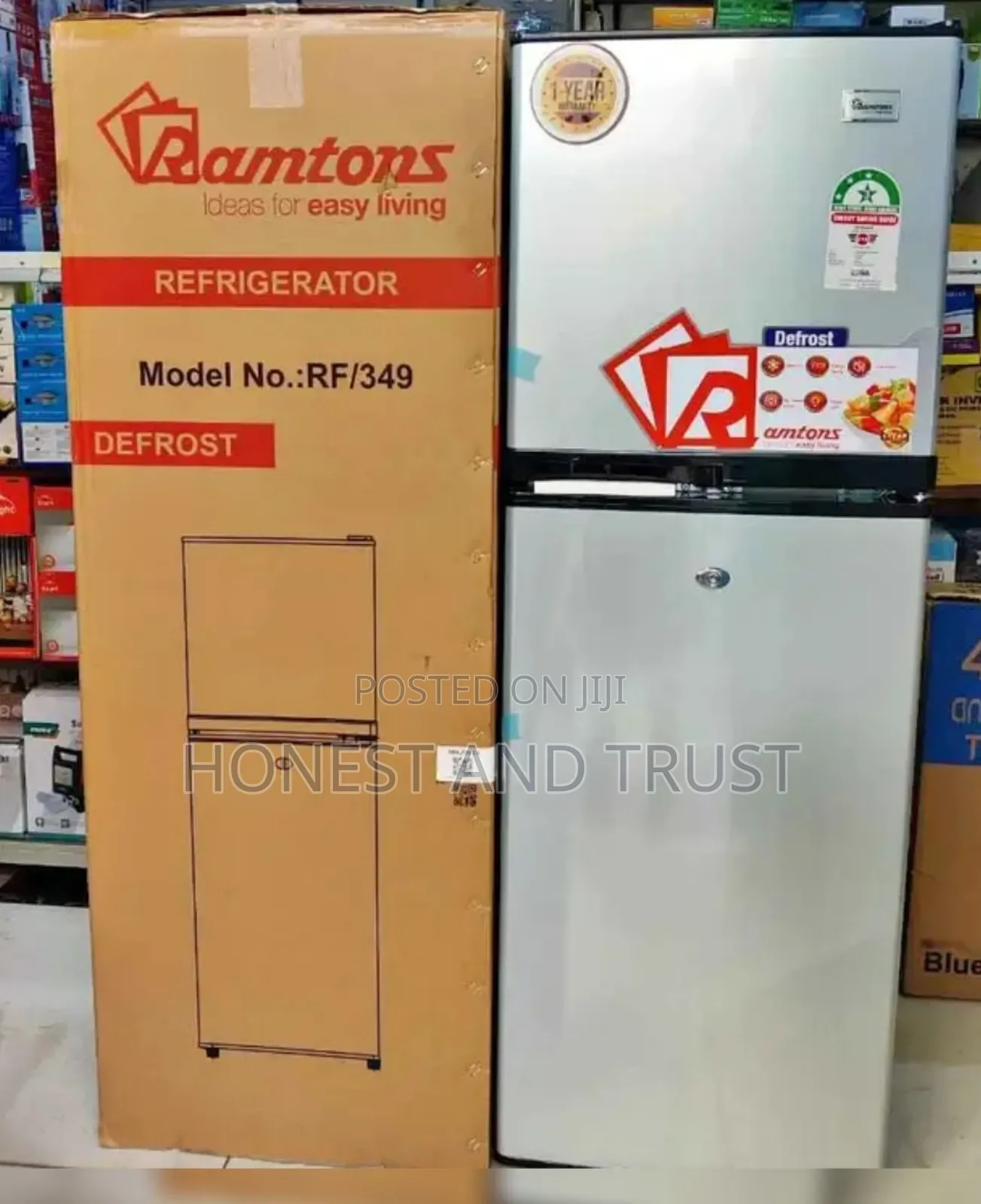 Ramtons Dtr345r Double Door Fridge 204 Litres