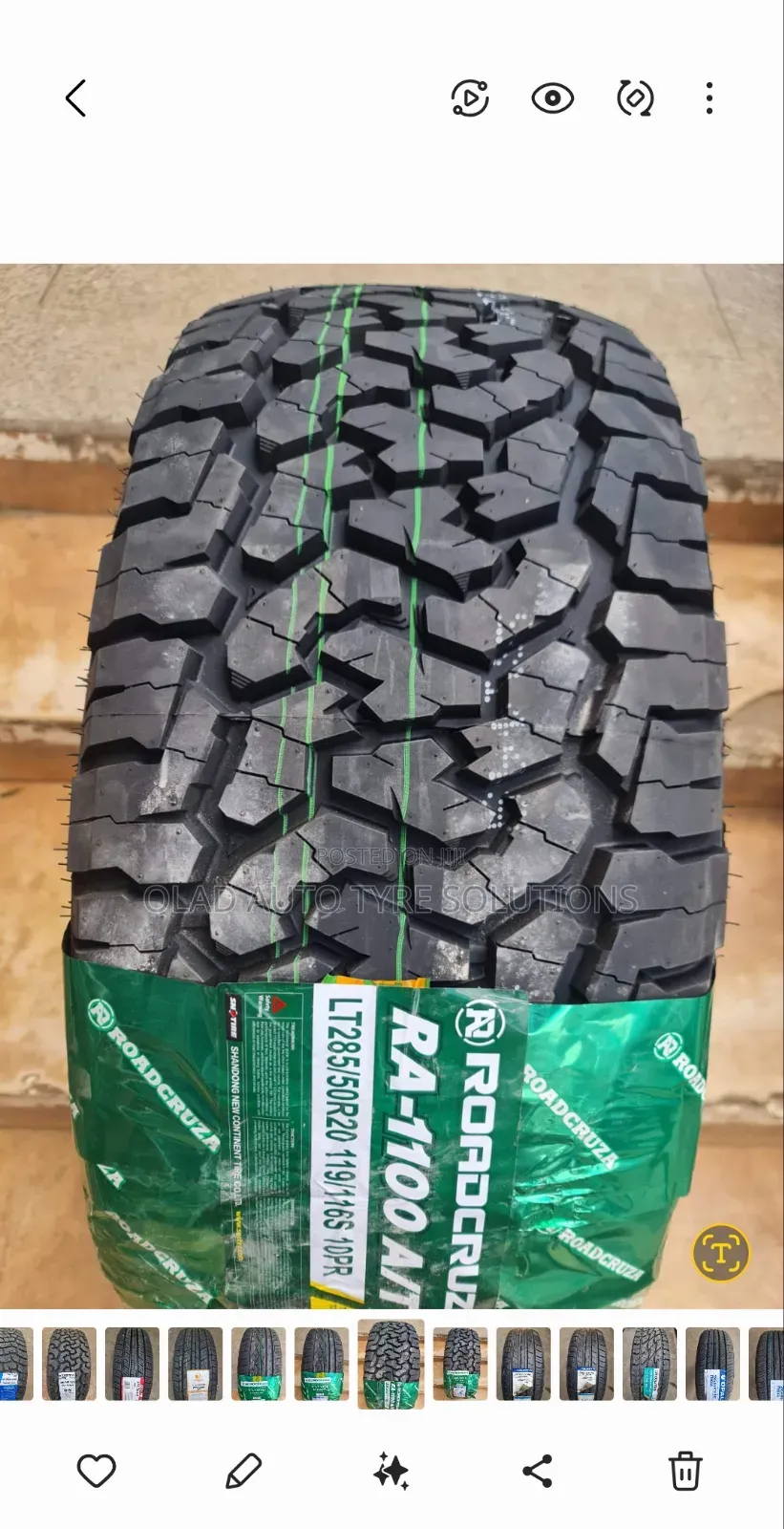 285/50r20 Roadcruza (All Terrain)