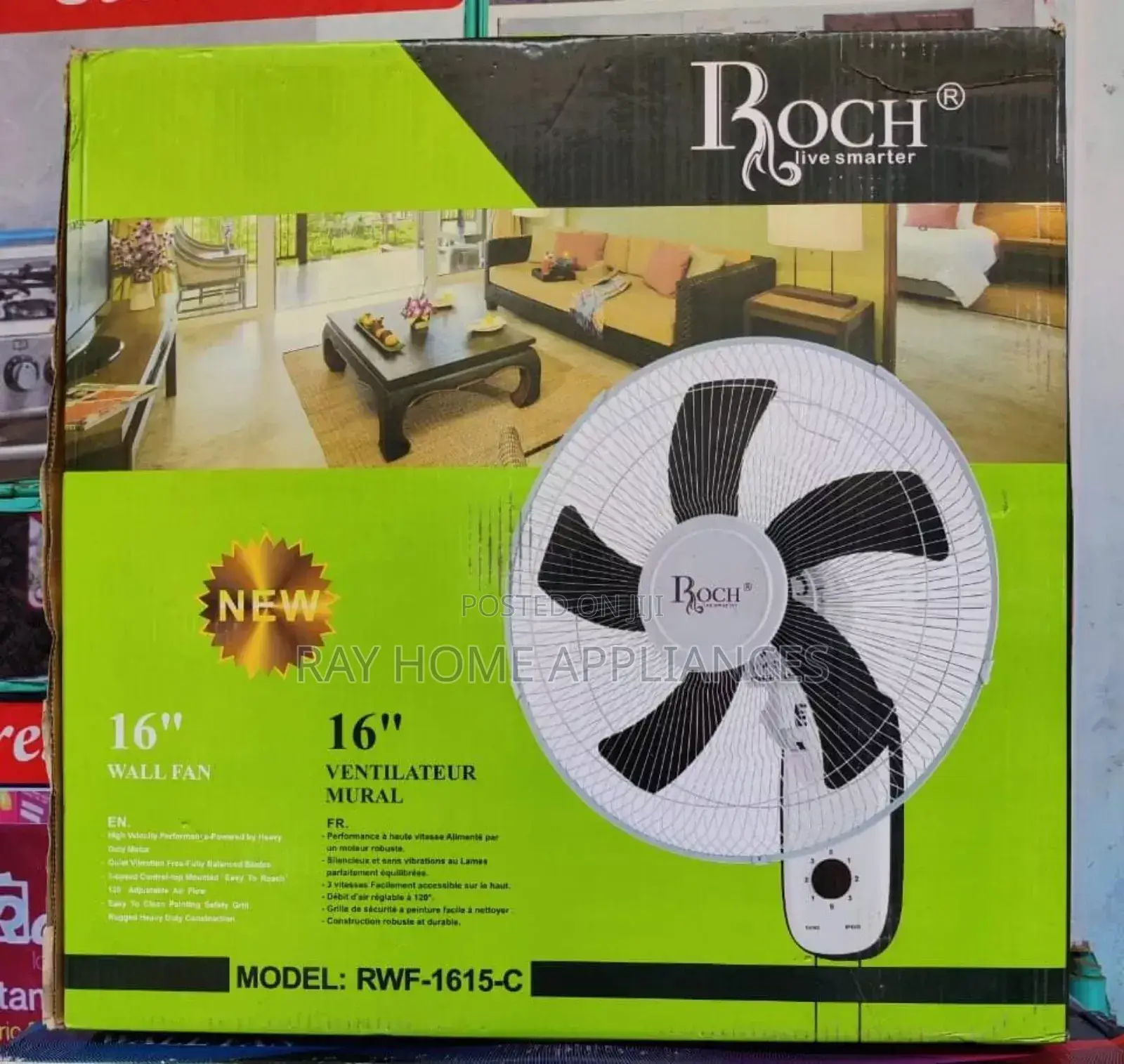 Roch Wall Fan 16"
