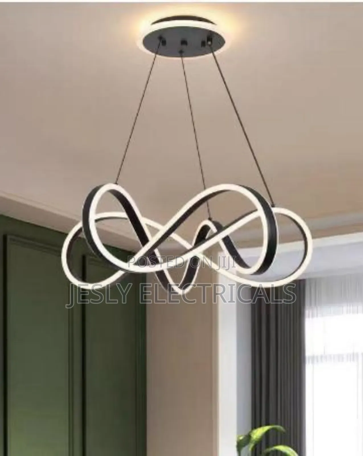 Modern Led Infinity Loop Chandelier