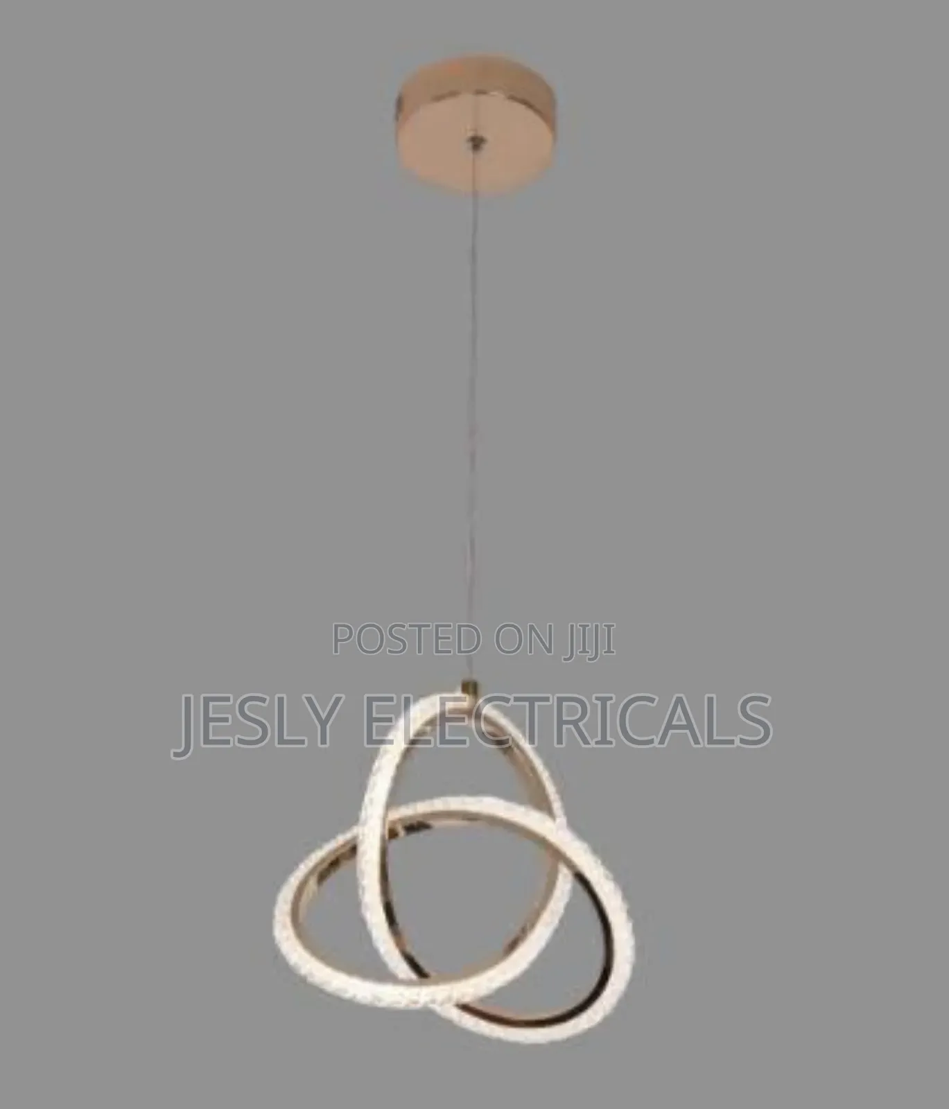 Gold Crystal Knot Pendant Light
