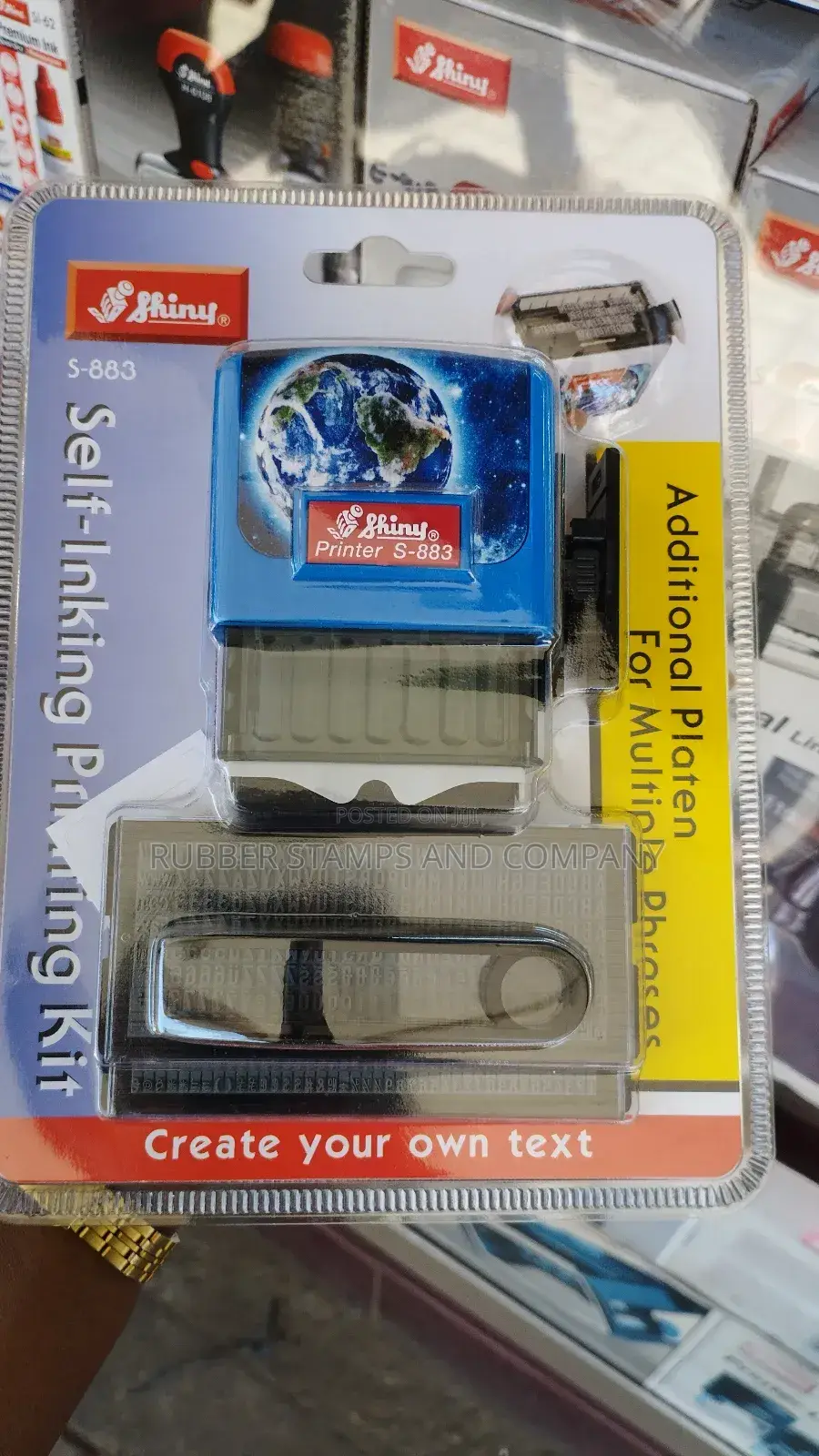 Batch, Manufacturing, Expiry Self Inking Rubber Stamp