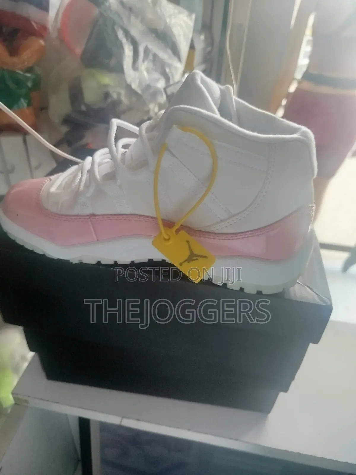 Air Jordan 11 Little Girls White and Pink