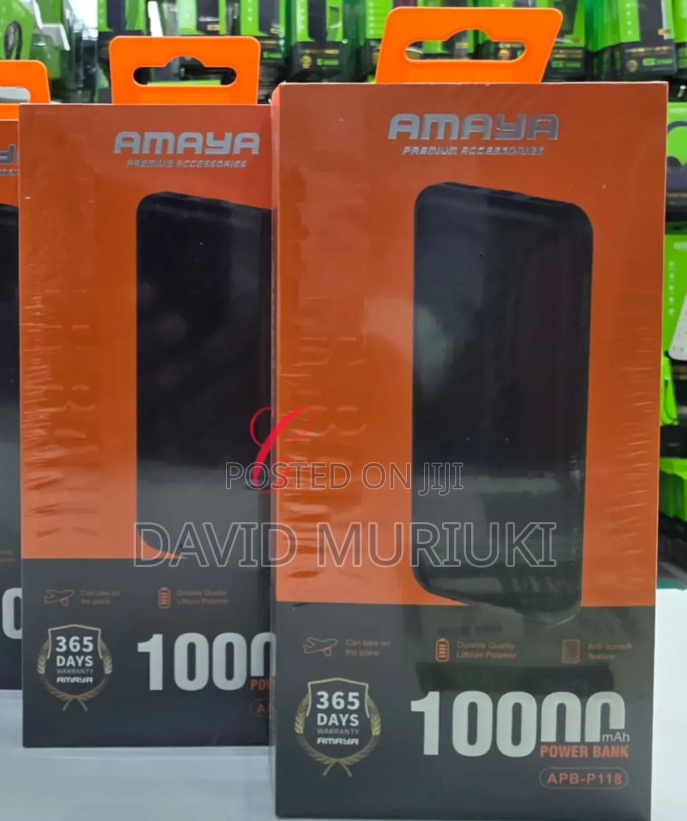 Amaya Apb-P118d 10000mah Antiscratch Texture Power Bank