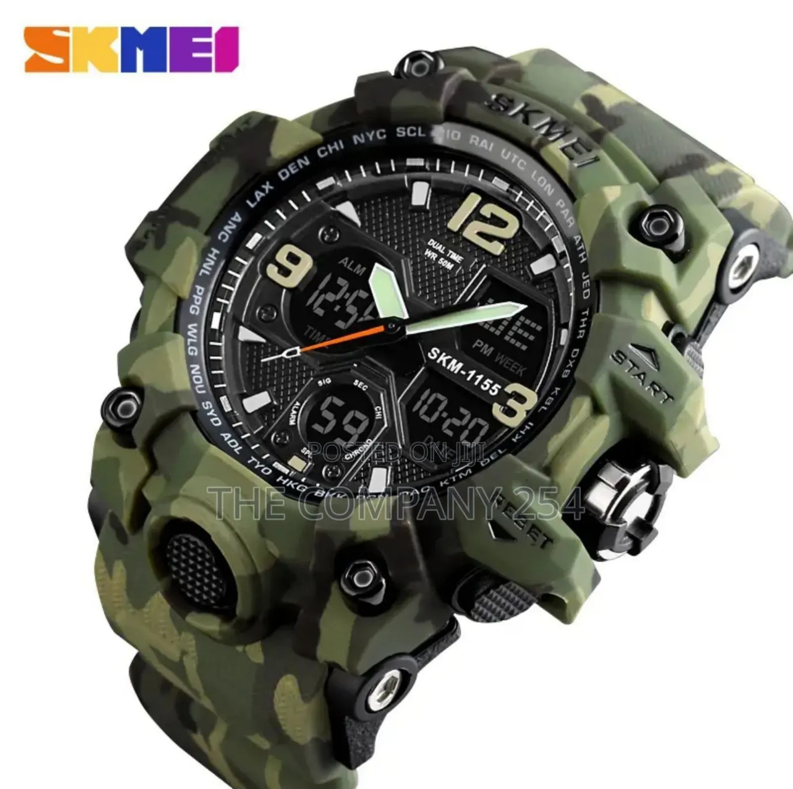 Skmei 1155b Camouflage 5atm Water Resistant Lcd Digit Sportwatch