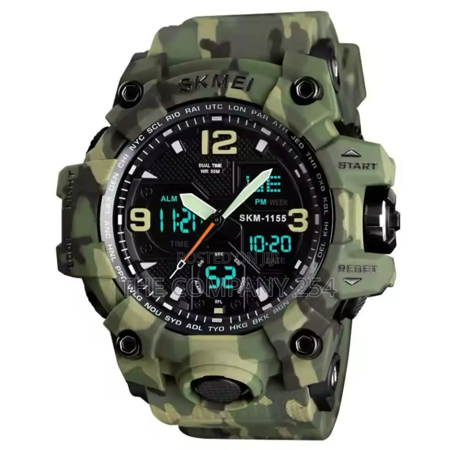 Skmei 1155b Camouflage 5atm Water Resistant Lcd Digit Sportwatch