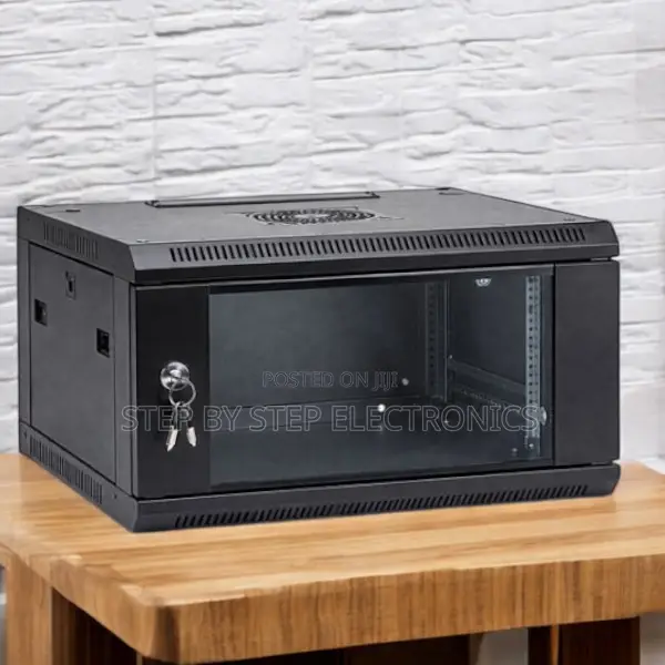 6u Data Cabinet, Lockable Steel Frame Quick Release Front Door