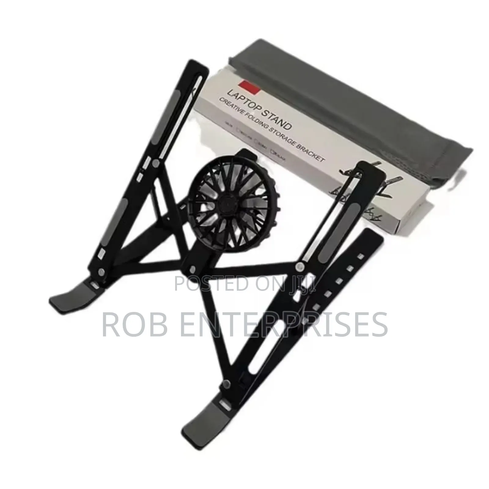 Metallic Laptop Stand With a Fan