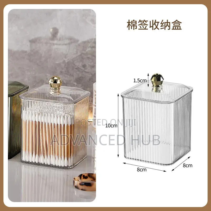 Transparent Cotton Swab Storage Box