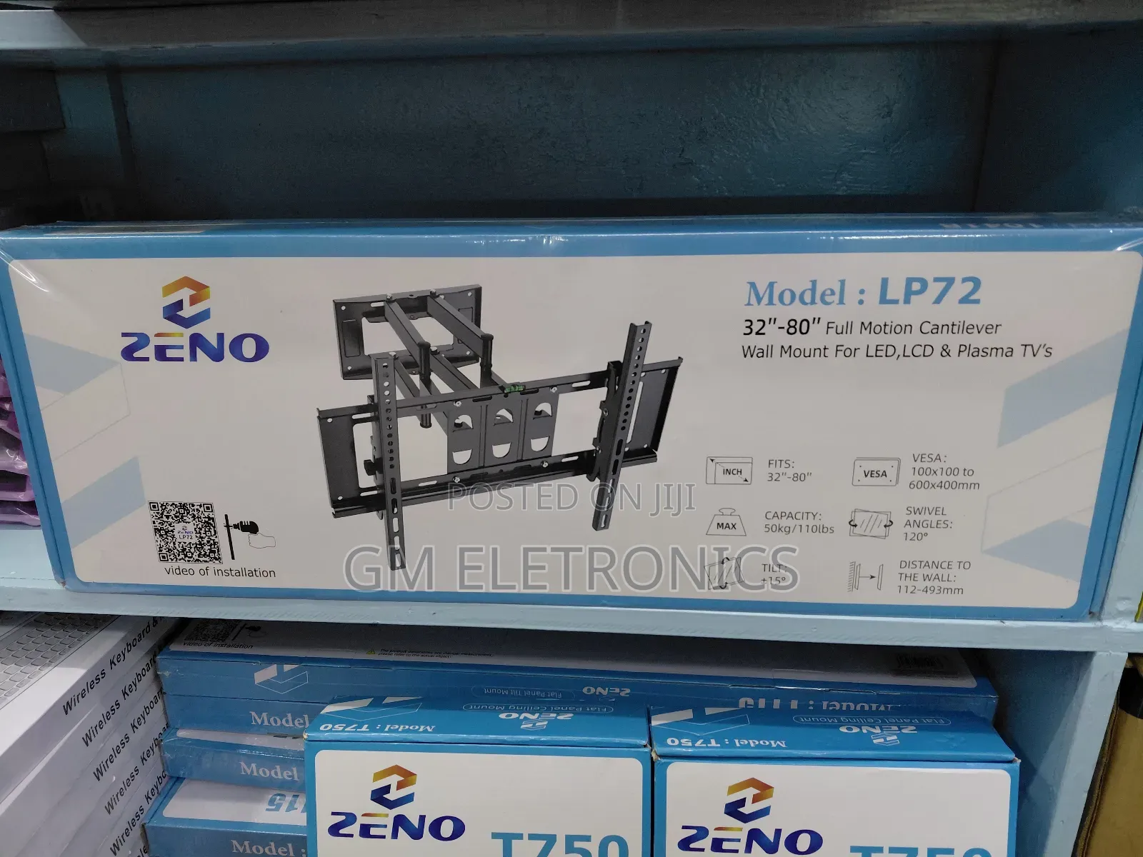 Zeno Lp72 Swivel Tv Bracket Suitable 32" to 80" Tv.