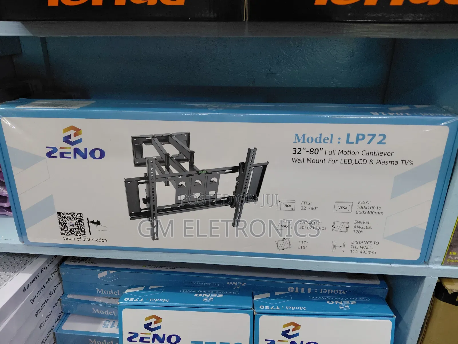 Zeno Lp72 Swivel Tv Bracket Suitable 32" to 80" Tv.