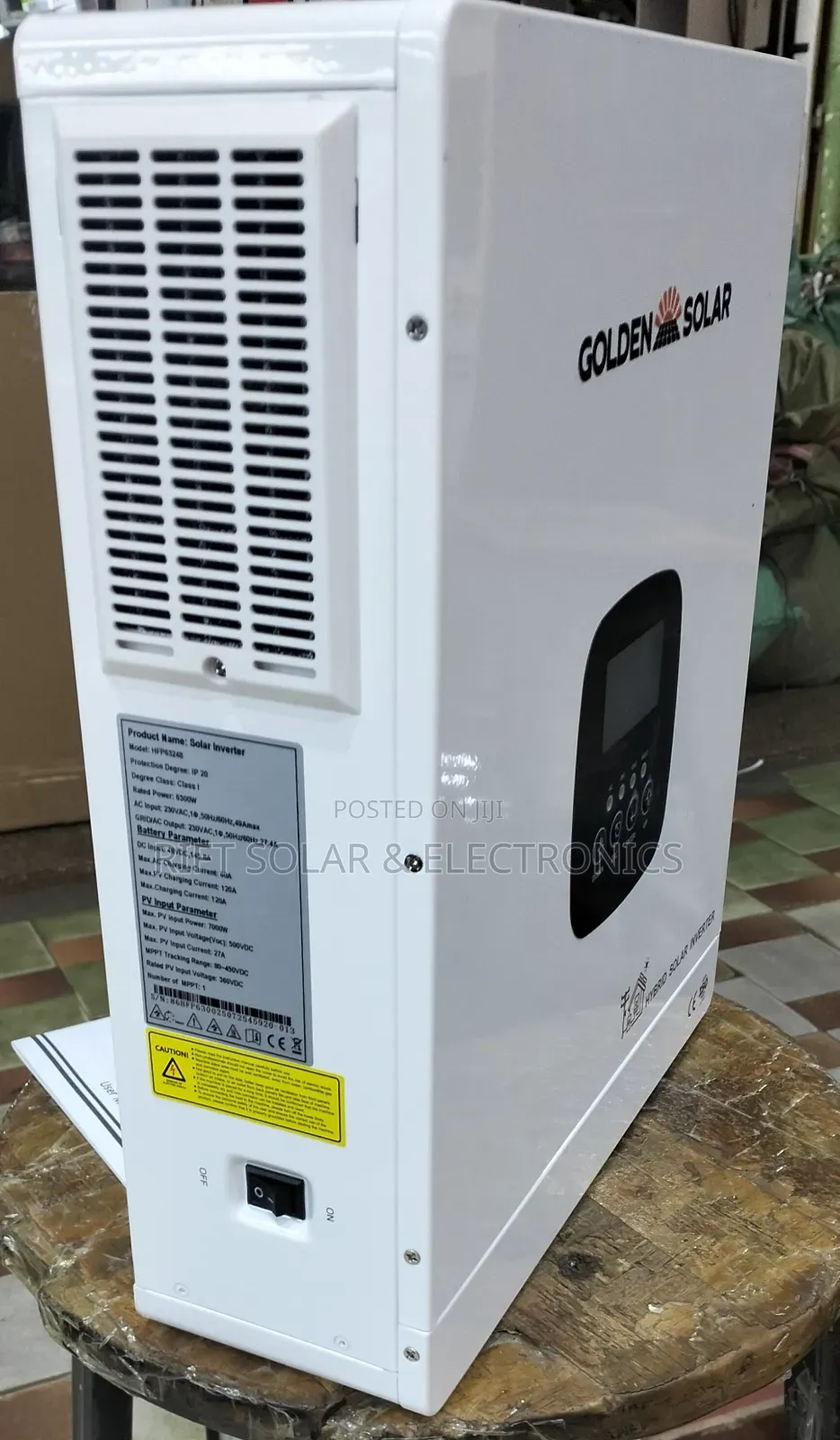Smart 6.3kva - 48v Golden Solar MPPT 120a - 500 Voc Hybrid Inverter