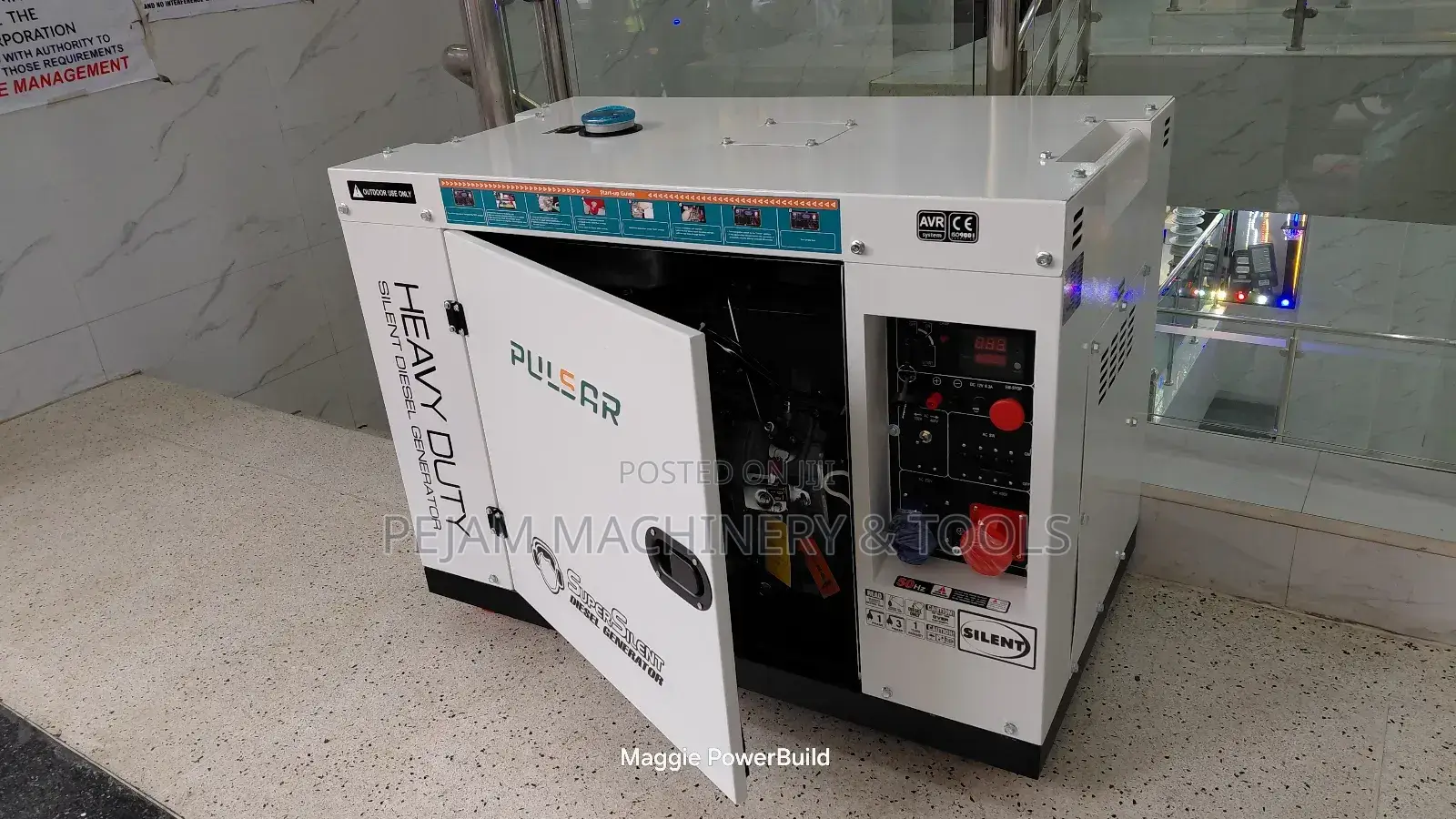 Pulsar 22kw/20kva Three Phase Silent Diesel Generator With Changeover