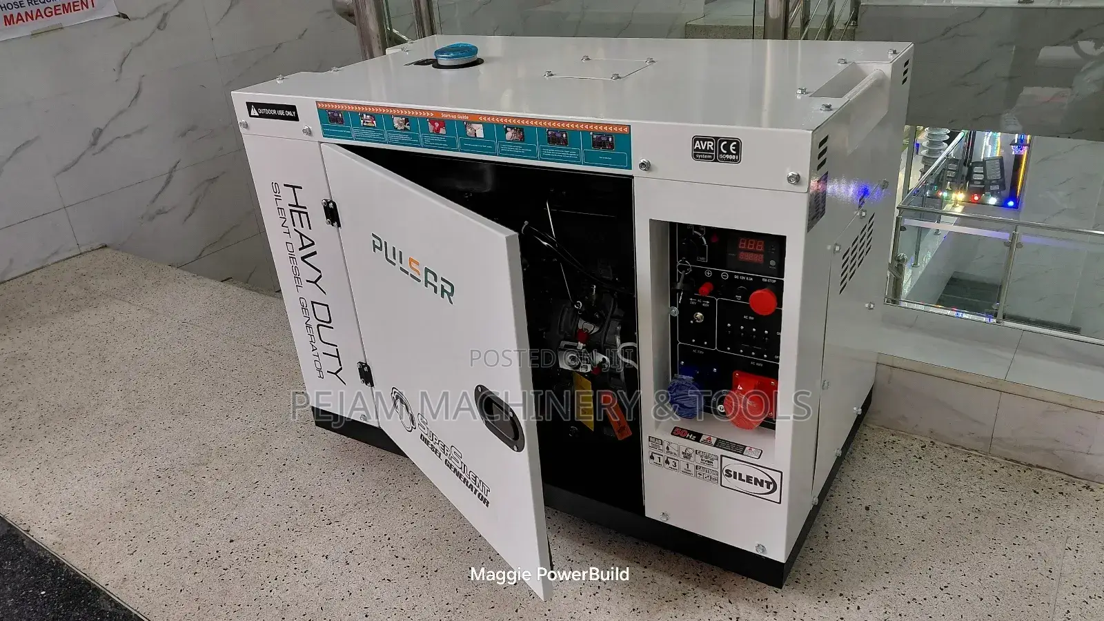 Pulsar 22kw/20kva Three Phase Silent Diesel Generator With Changeover