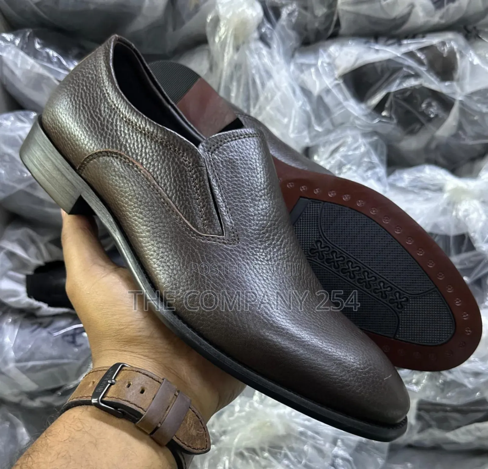 Quality Casual Leather Official Slip on Men Shoes