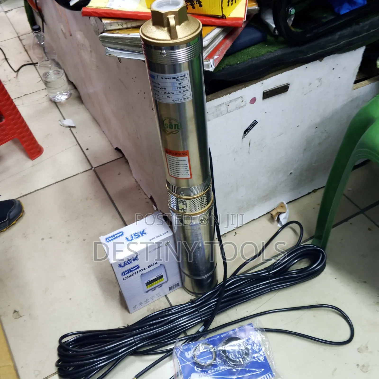 Usk Submersible Water Pump 0.75hp